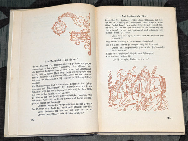 Es brummt im Karton! Soldier's Humor Book 1942 (AS-IS) Gift from Generalmajor Deutsch