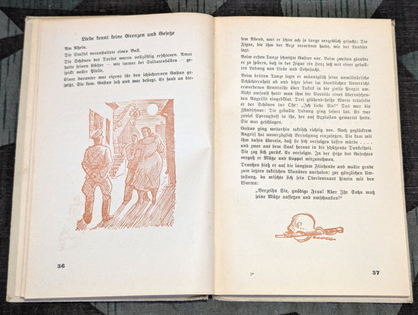 Es brummt im Karton! Soldier's Humor Book 1942 (AS-IS) Gift from Generalmajor Deutsch