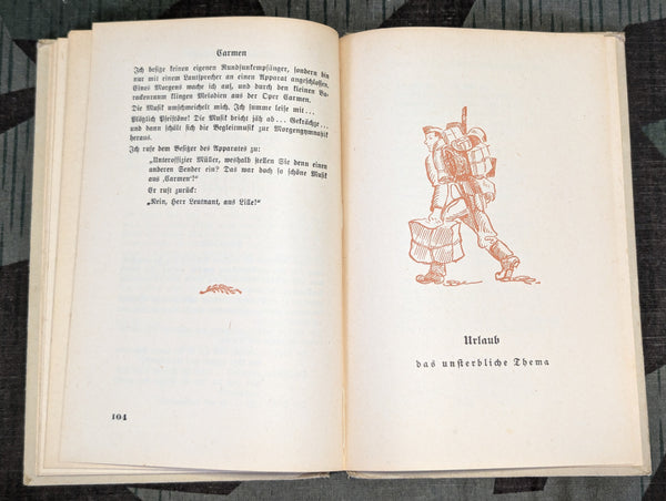 Es brummt im Karton! Soldier's Humor Book 1942 (AS-IS) Gift from Generalmajor Deutsch