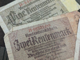 Lot of 3 Rentenmark Notes 1937