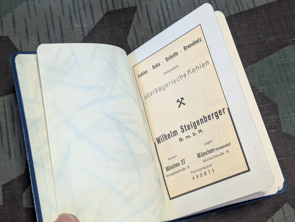 Steigenberger 1938 Pocket Calendar Day Planner