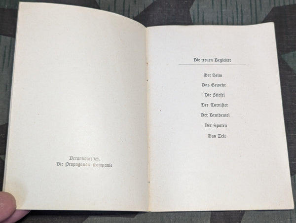 Die Treuen Begleiter Book (Poems for Field Equipment)