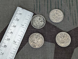 Lot of 4 pre-WWI 10 Pfennig Coins 1904-1912