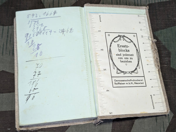 Taschennotizbuch 1939