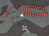 Rosary Marked Germany Orange Beads