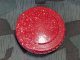 Red Speckled Butter Dish