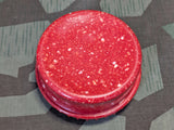 Red Speckled Butter Dish