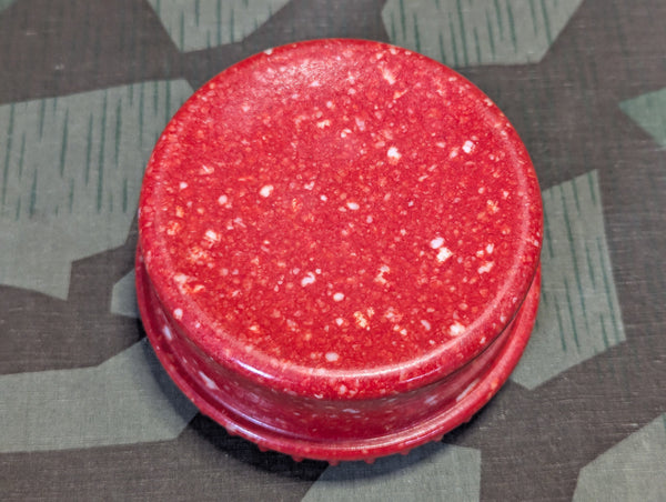 Red Speckled Butter Dish