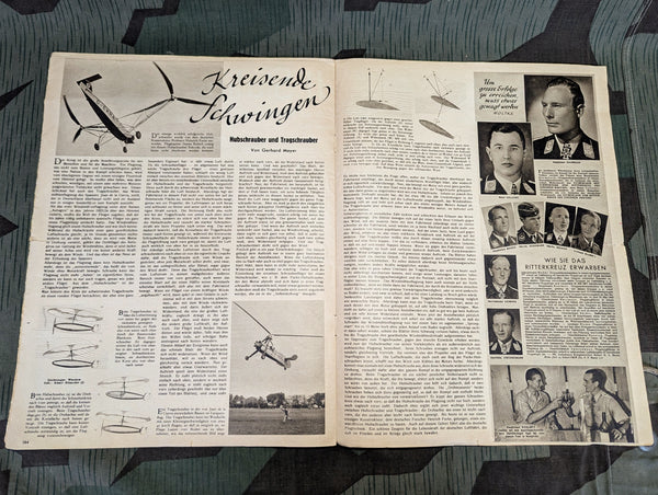Der Adler Magazine Helicopters! 15 September 1942 Heft 19 German