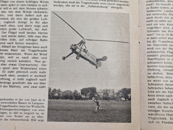 Der Adler Magazine Helicopters! 15 September 1942 Heft 19 German