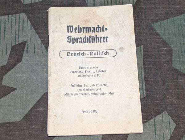 German-Russian Wehrmacht Sprachführer Book
