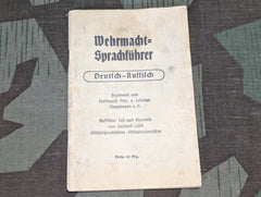 German-Russian Wehrmacht Sprachführer Book