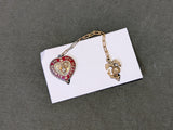 Always in my Heart USMC Sweetheart Chain Pin on Card