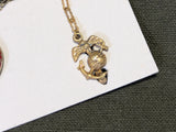 Always in my Heart USMC Sweetheart Chain Pin on Card