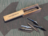 Stahlfedern Wood Box of Pen Nibs