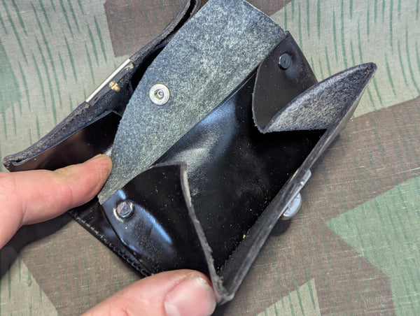 German Black Wallet with Coin Purse NOS