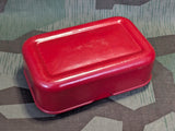 Red Bakelite Bread Container