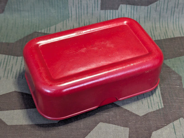 Red Bakelite Bread Container