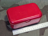 Red Bakelite Bread Container