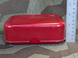 Red Bakelite Bread Container