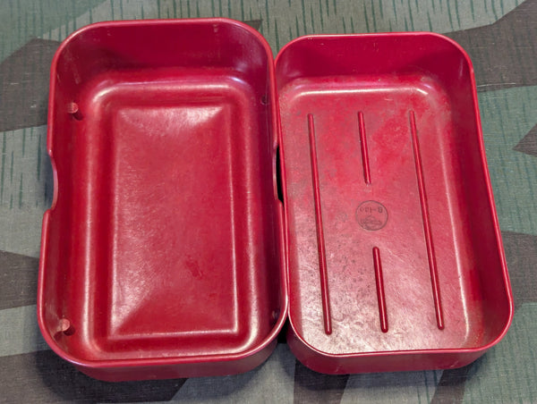 Red Bakelite Bread Container