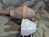 Gray Enamel Cup Made from Panzerfaust Head