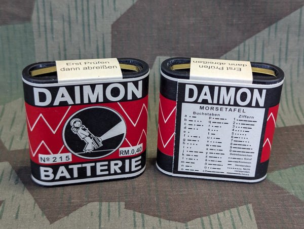Reproduction 4.5v German Flashlight Battery (Refillable)