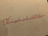Kriegstagebuchblätter War Diary