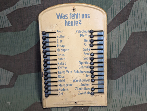 Was fehlt uns heute? Metal Shopping List