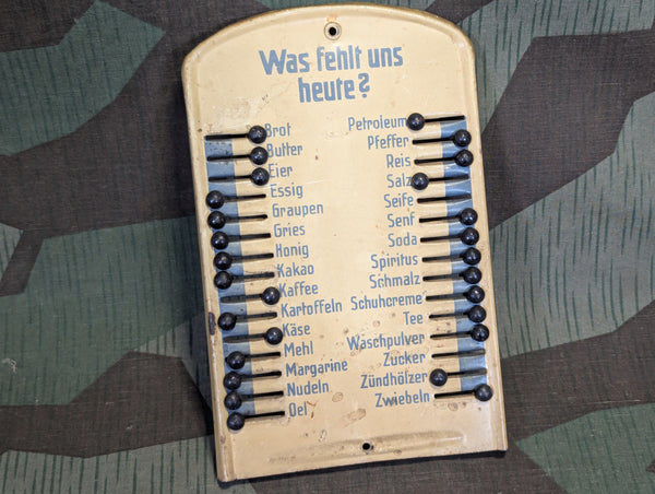 Was fehlt uns heute? Metal Shopping List
