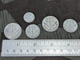 Lot of Vichy French Francs (5 Coins)