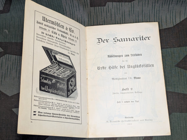 Der Samariter 1912 First Aid Book