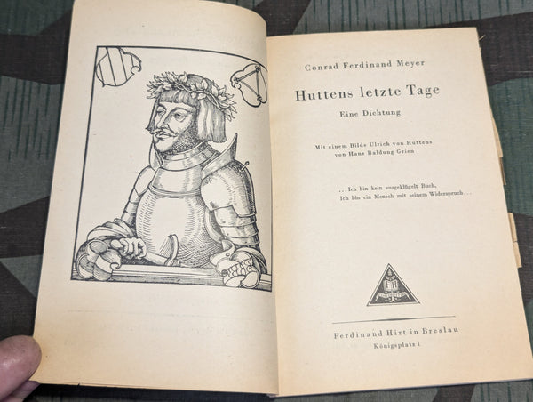 Feldpostausgabe 1944 Book Huttens Letzte Tage