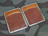 Leather Cigar Case with Metal Frame