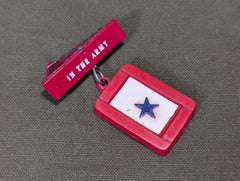 In the Army Blue Star Flag Sweetheart Pin