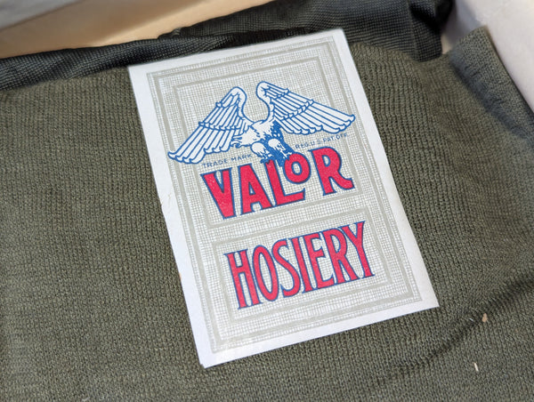 Valor OD Green Seamed Stockings in Box (2 Pairs)