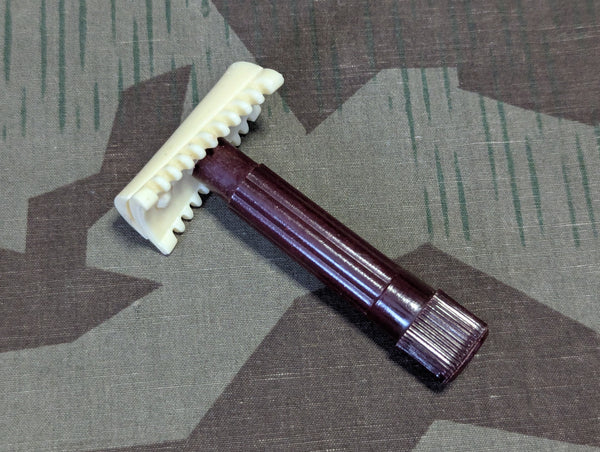 Bakelite Brown and White Safety Razor