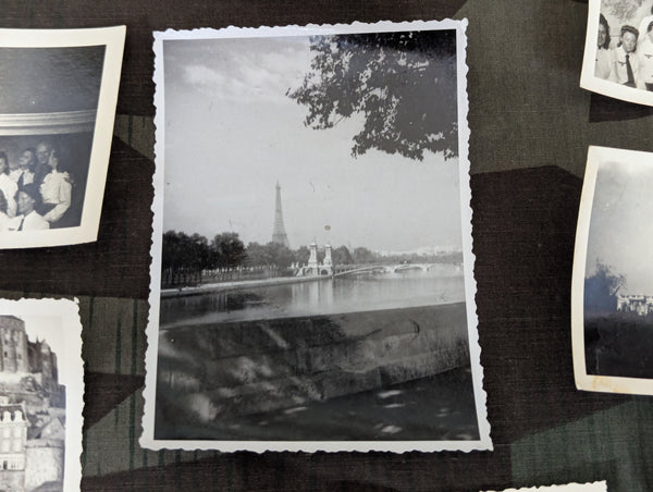 Lot of 40 German Soldiers in Paris Photos (Luftwaffe & Helferin)