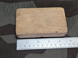 Wooden Box With Painted Lid (Soldier & Woman Dancing)