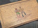 Wooden Box With Painted Lid (Soldier & Woman Dancing)