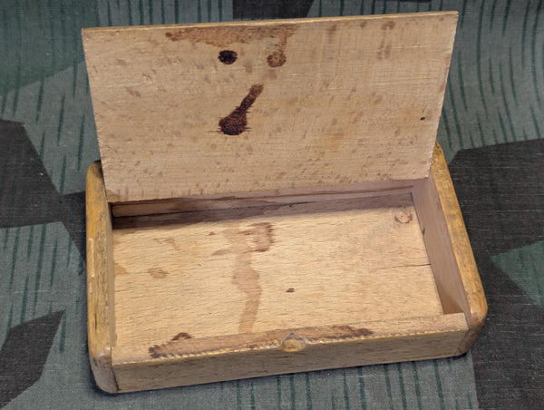 Wooden Box With Painted Lid (Soldier & Woman Dancing)