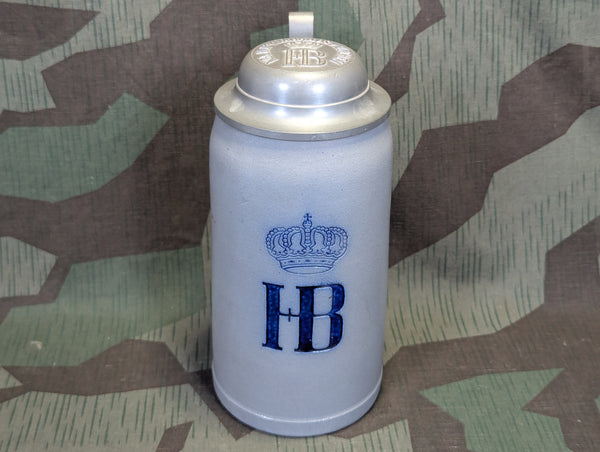 WWI Kgl. Hof-bräuhaus München 1L Krug with Lid