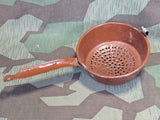 Enameled Gas Mask Filter Colander Strainer