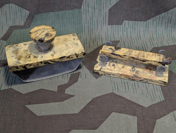 Marble Desk Set Ink Blotter and Wax Seal Handle
