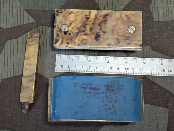 Marble Desk Set Ink Blotter and Wax Seal Handle