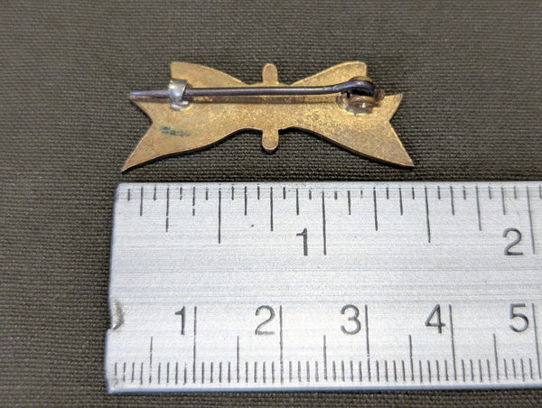 Army Air Corps Red White and Blue Sweetheart Bow Pin
