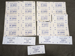 Ration Coupon Full Sheets & Extras Processed Foods