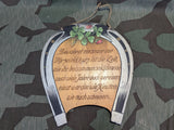 Wooden Decorative Horseshoe Wall Sign