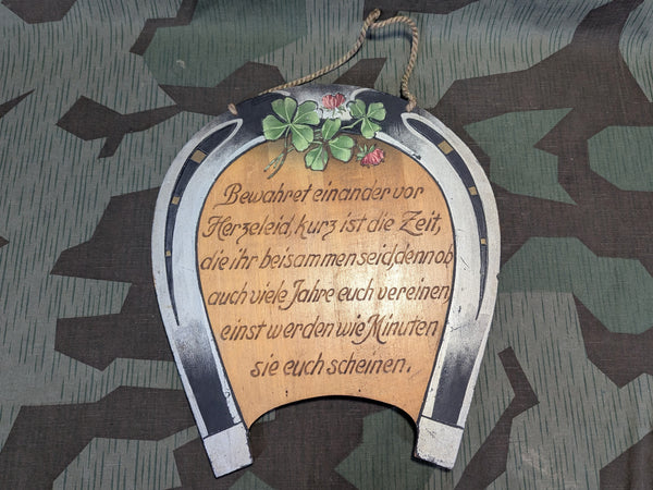 Wooden Decorative Horseshoe Wall Sign