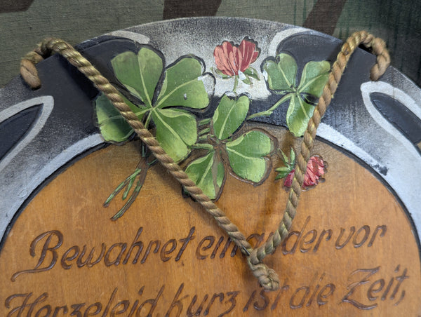 Wooden Decorative Horseshoe Wall Sign
